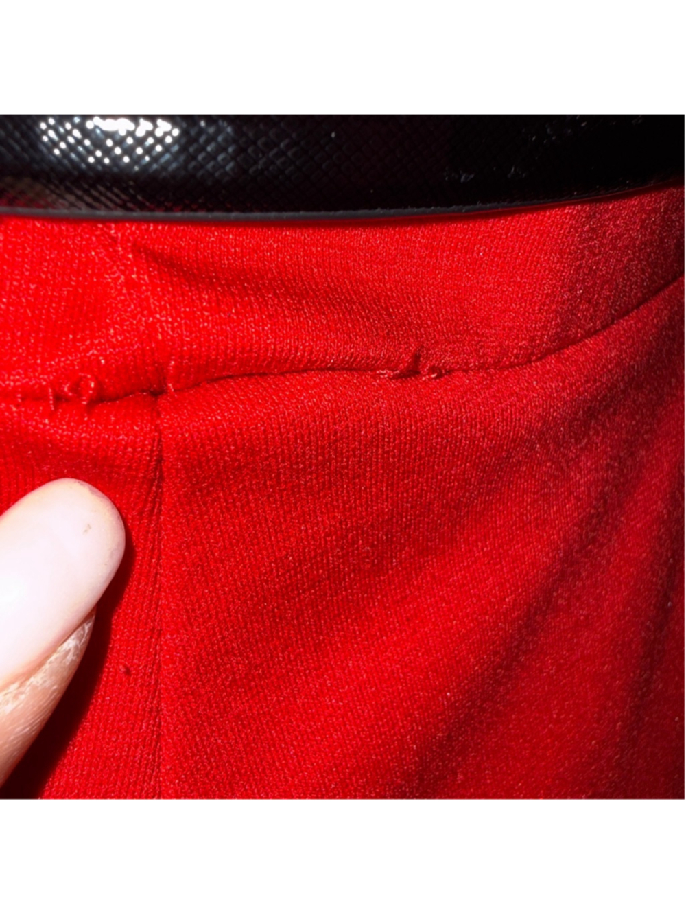 Calvin Klein Red Dress with Black Accents Size 8 - Picture 17 of 17